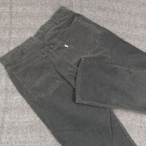 Vtg Levis 519 Men 36x34(34x34) Corduroy Pant Gray White Tab Talon Zipper USA 80s